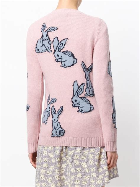 prada sweater with rabbits|prada knitwear.